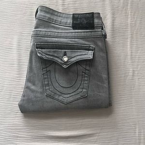 Washed Grey True Religion Jeans disco Julie like new